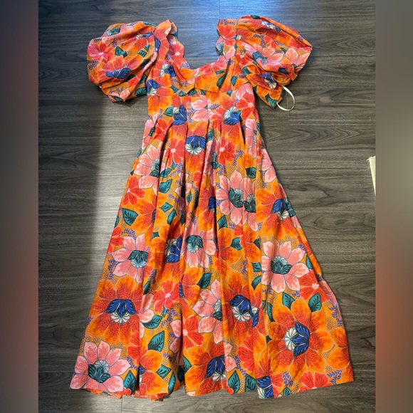 FARM Rio Colorful Floral Midi Dress - Picture 9 of 9
